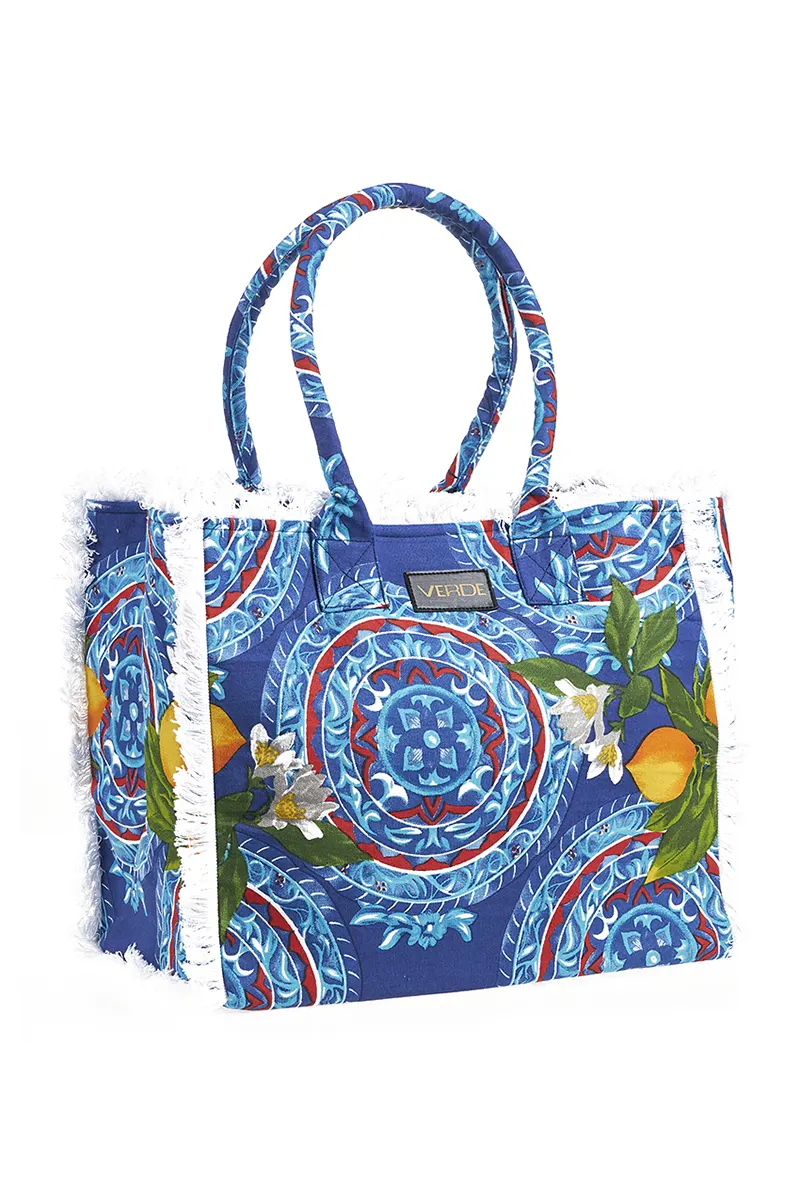 VERDE FASHION | Borsa mare tessuto