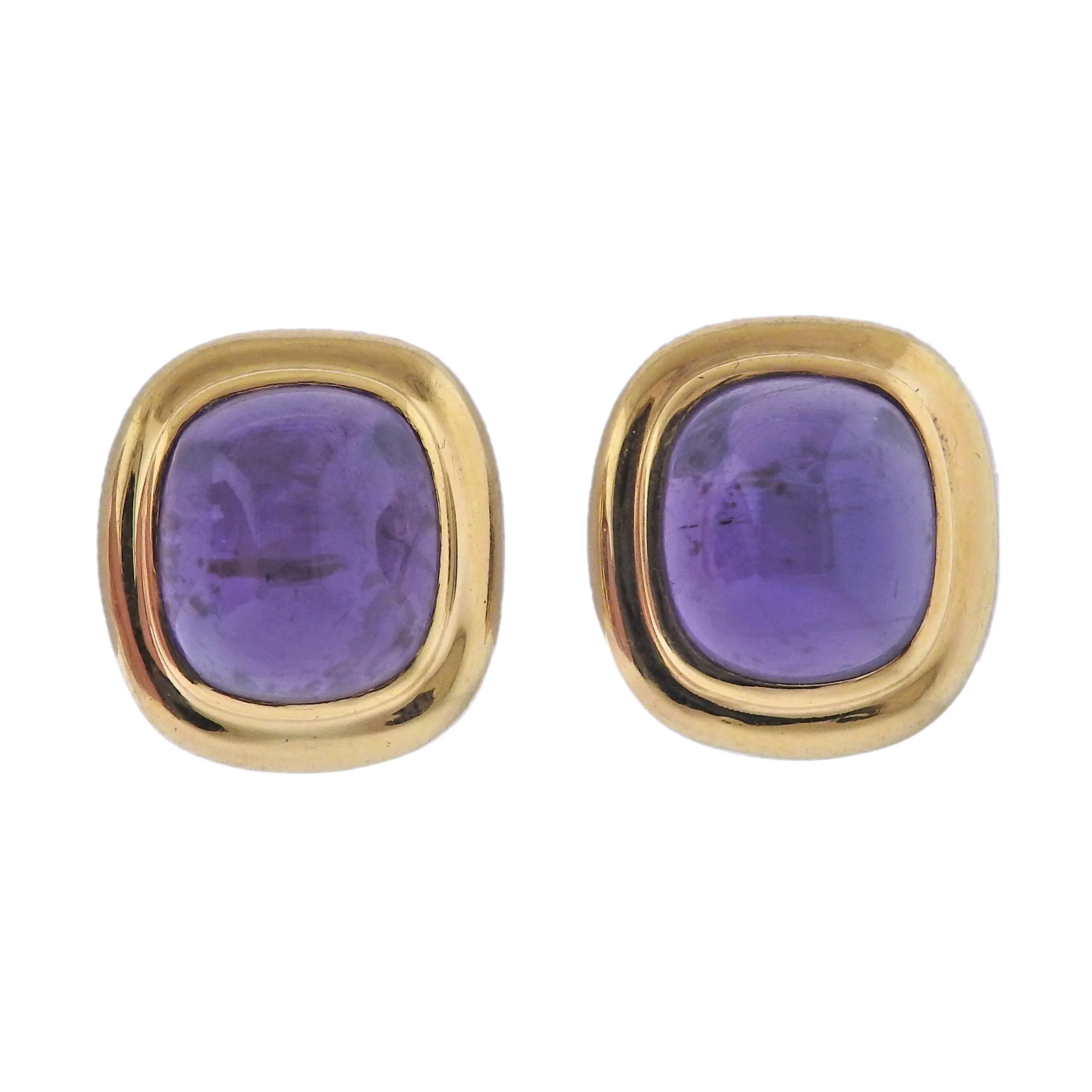 Vintage Tiffany & Co Amethyst Gold Earrings