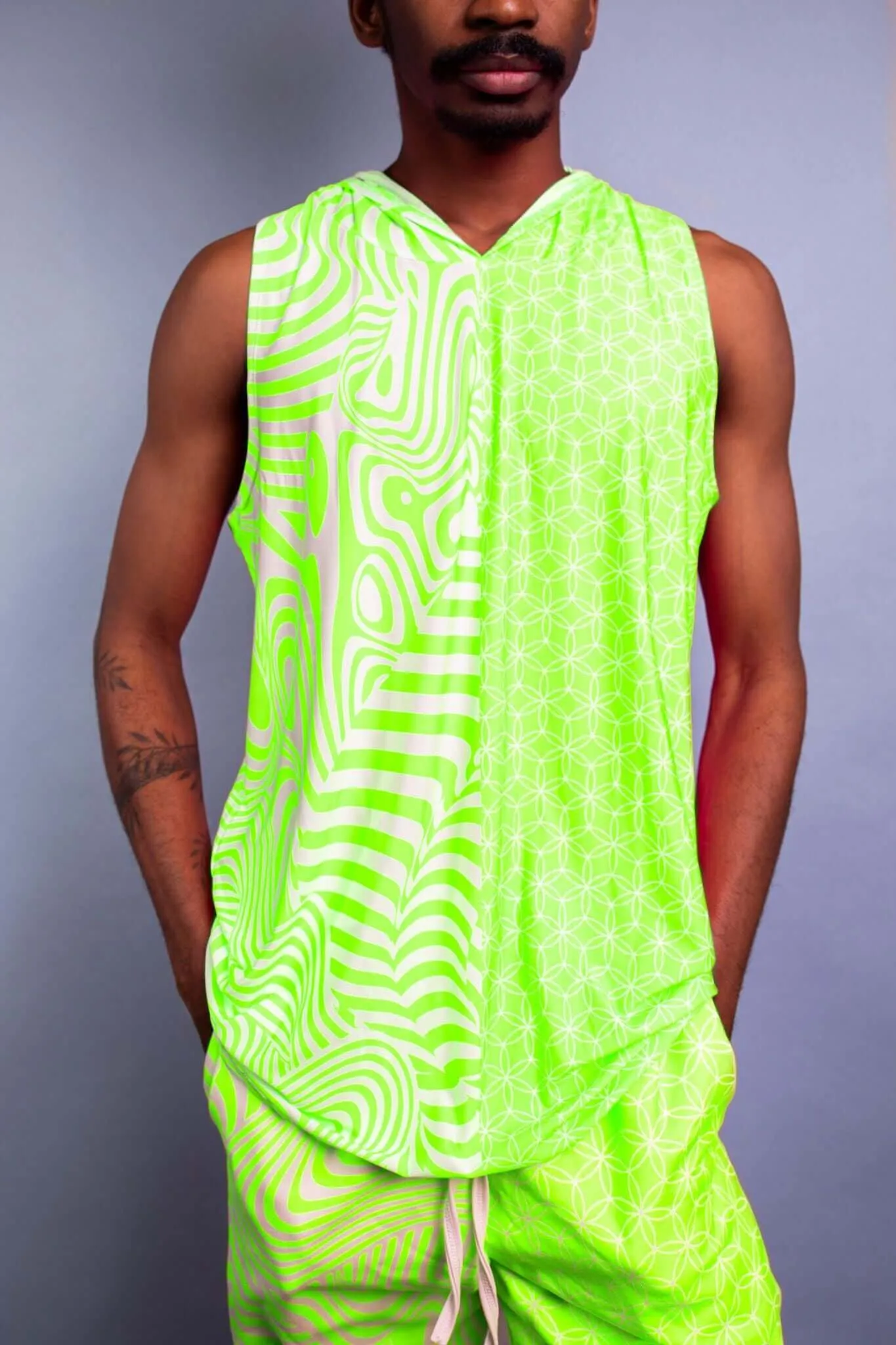 Voltage Unisex Hooded Tank Top