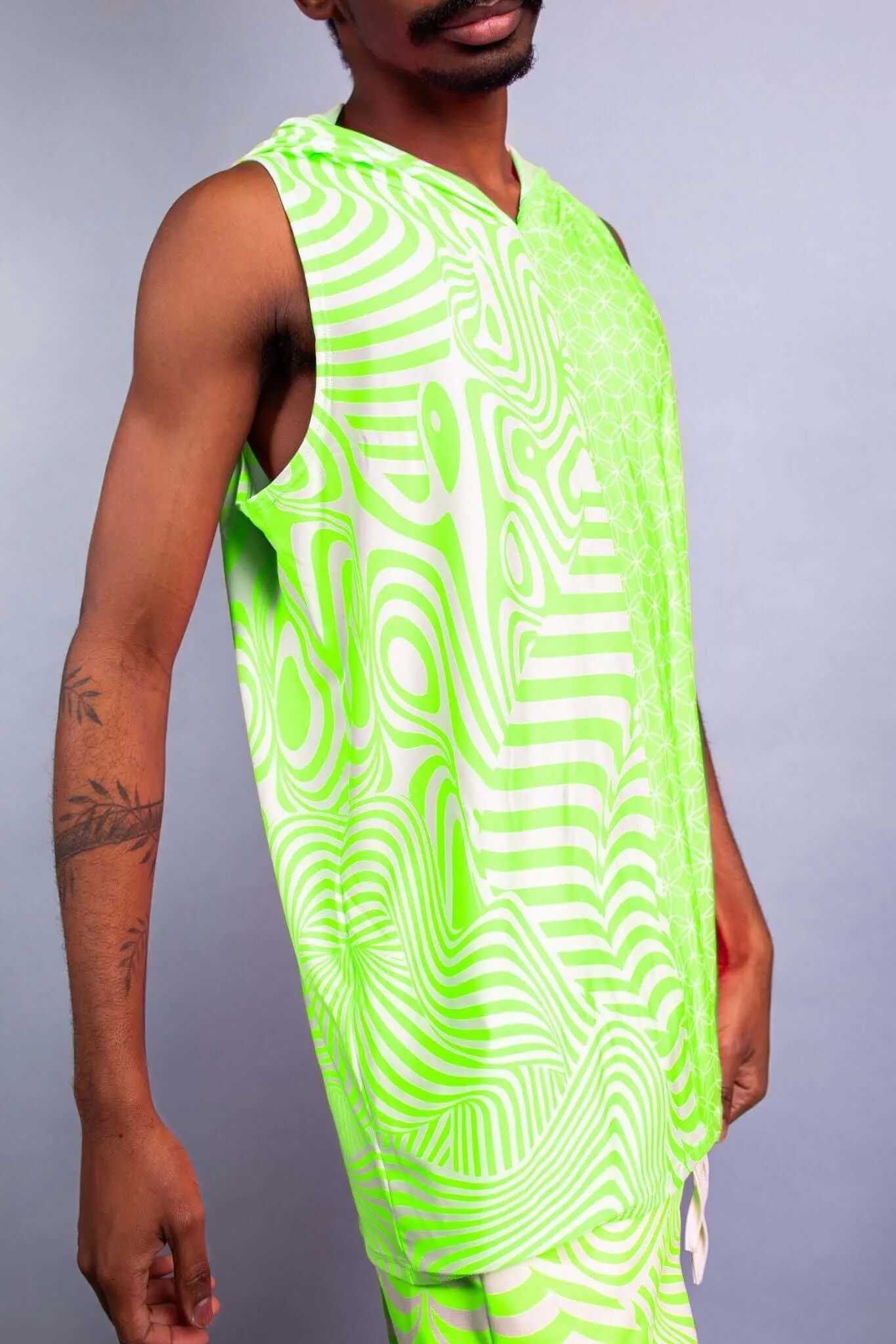 Voltage Unisex Hooded Tank Top