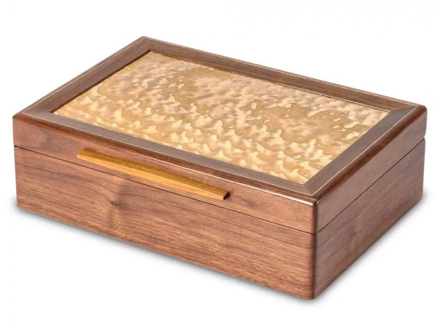 Wavy Maple Jewelry Box