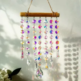 Wooden Crystal Droplet Sun-catcher